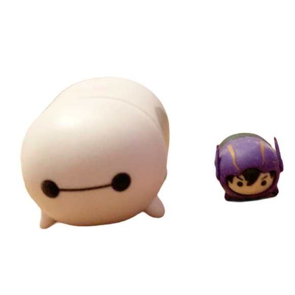 Disney Pixar Tsum Tsum Lot of 2 Big Hero 6 Hiro and Baymax Vinyl Figures - Picture 1 of 3